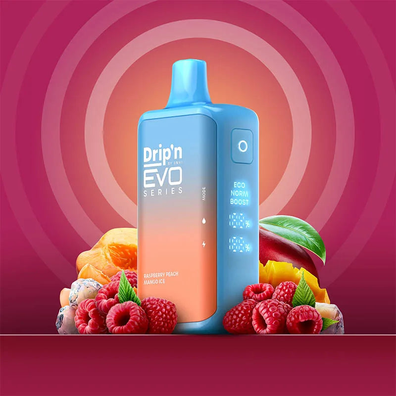 Drip'n by Envi 28K Disposable - Raspberry Peach Mango Ice