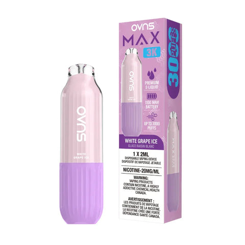 OVNS Max 3K Disposable - White Grape Ice