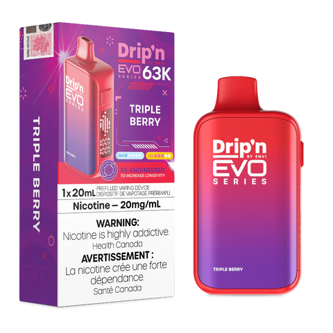 Drip'n by Envi 63K Puff Disposable - Triple Berry