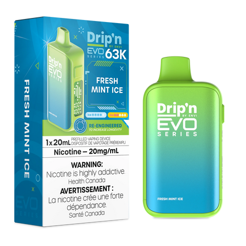 Drip'n by Envi 63K Puff Disposable - Fresh Mint Ice