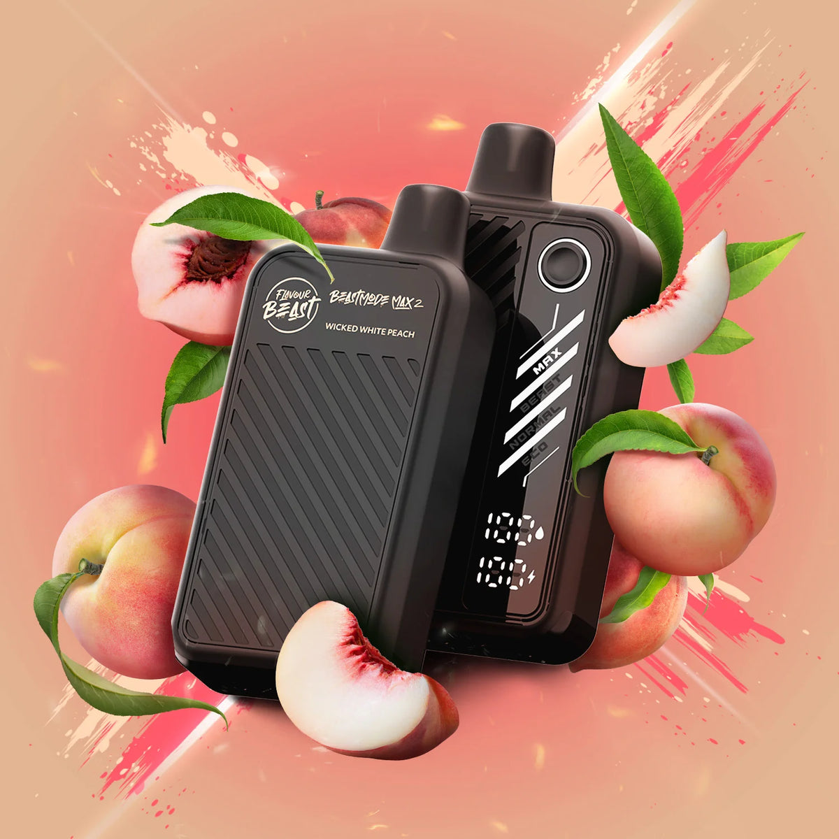 Flavour Beast Mode Max2 50K Puffs Disposable - Wicked White Peach