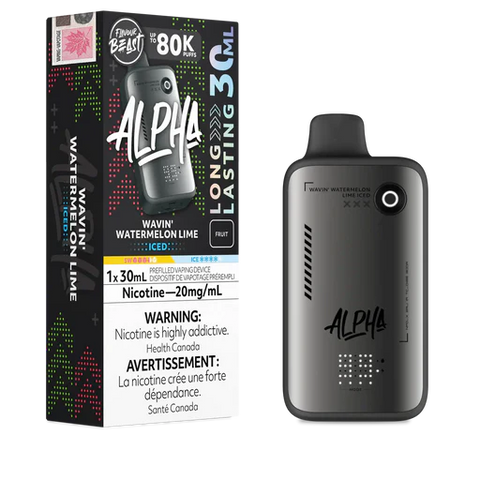 Flavour Beast Alpha 80K Puffs Disposable - Wavin' Watermelon Lime Iced