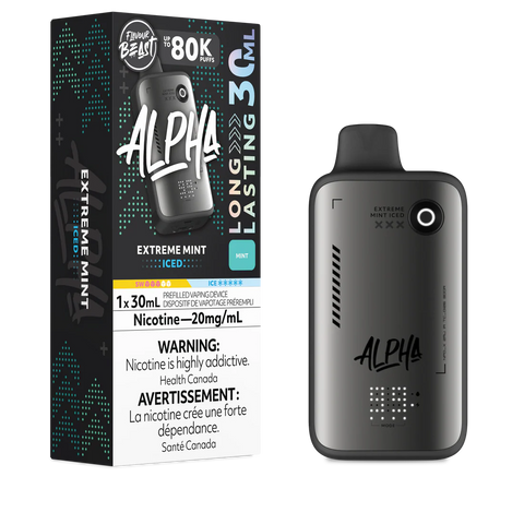 Flavour Beast Alpha 80K Puffs Disposable - Extreme Mint Iced