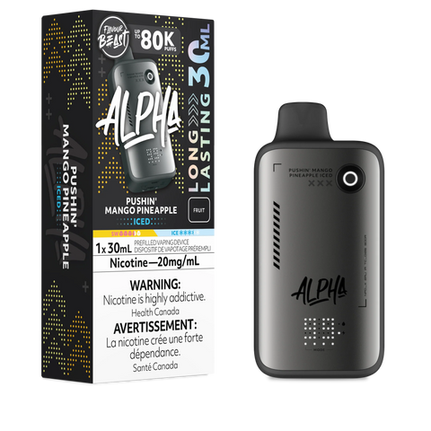 Flavour Beast Alpha 80K Puffs Disposable - Pushin' Mango Pineapple Iced