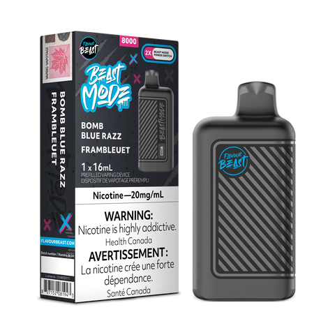 Flavour Beast Mode 8000 Puffs Disposable - Bomb Blue Razz