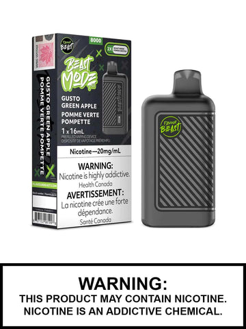 Flavour Beast Mode 8000 Puffs Disposable - Gusto Green Apple