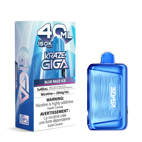 KRAZE Mega 150K/40ml Disposable Vape - Sour Blue Razz G