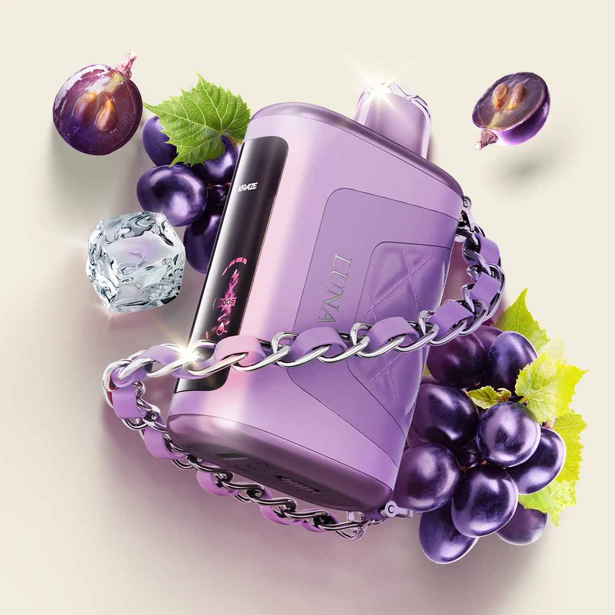 KRAZE Luna 42K Disposable Vape - Glitz Grape Ice