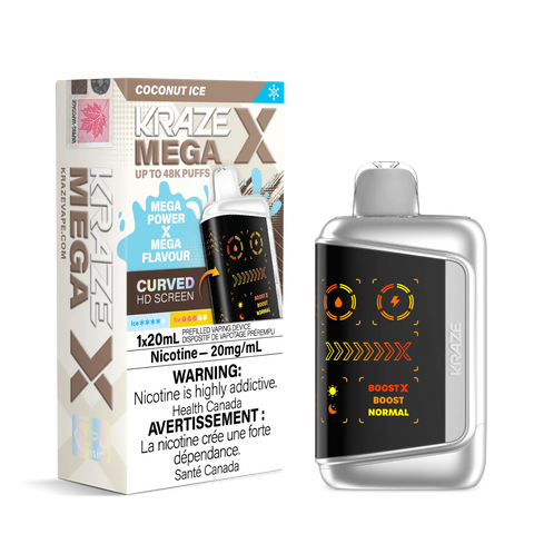KRAZE Mega 48K Disposable Vape - Coconut Ice