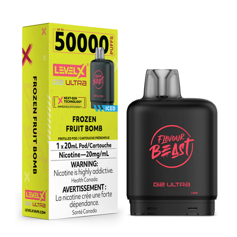 FLAVOUR BEAST LEVEL X G2 REPLACEMENT POD 20ML 50K - Frozen Fruit Bomb