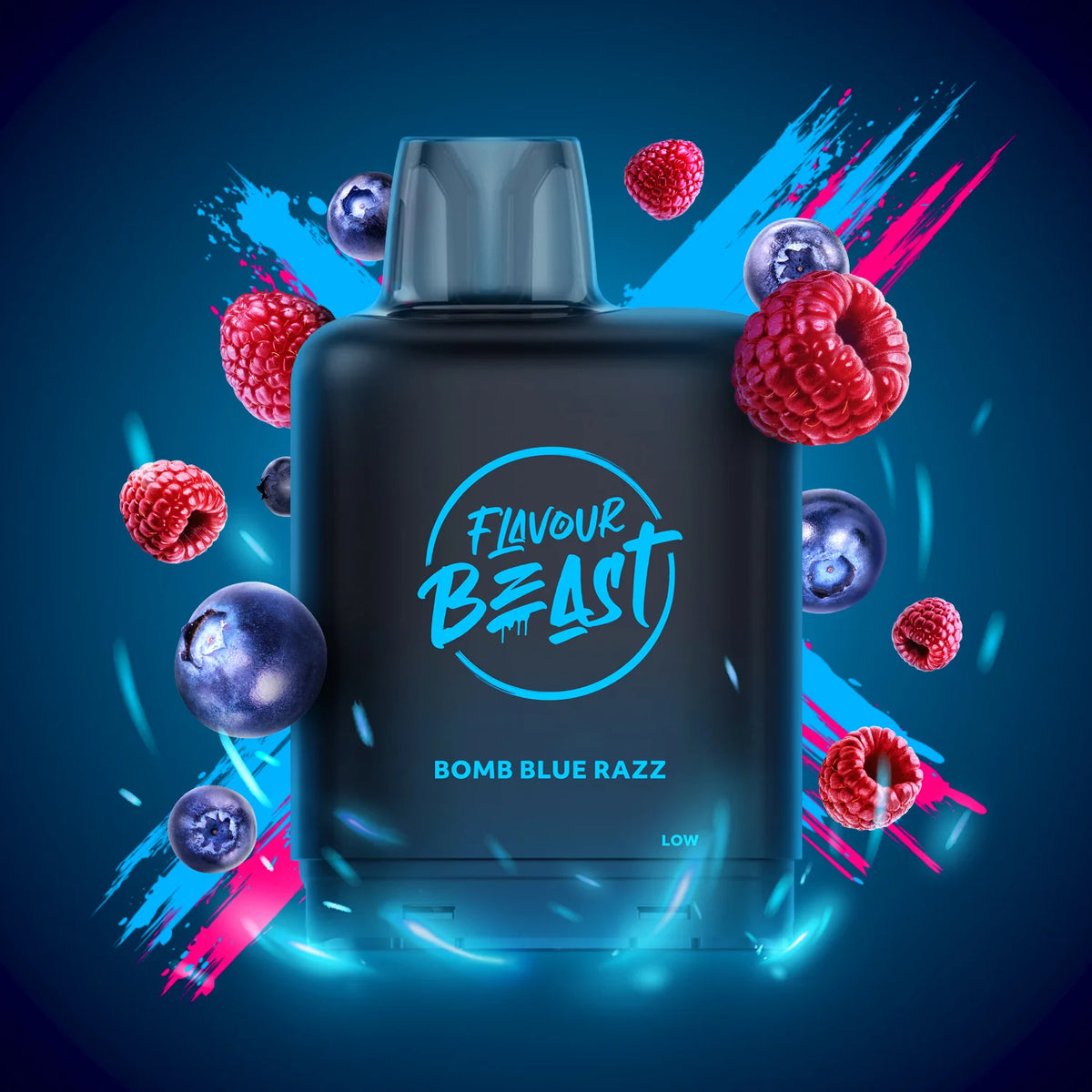 FLAVOUR BEAST LEVEL X G2 REPLACEMENT POD 20ML 50K - Bomb Blue Razz