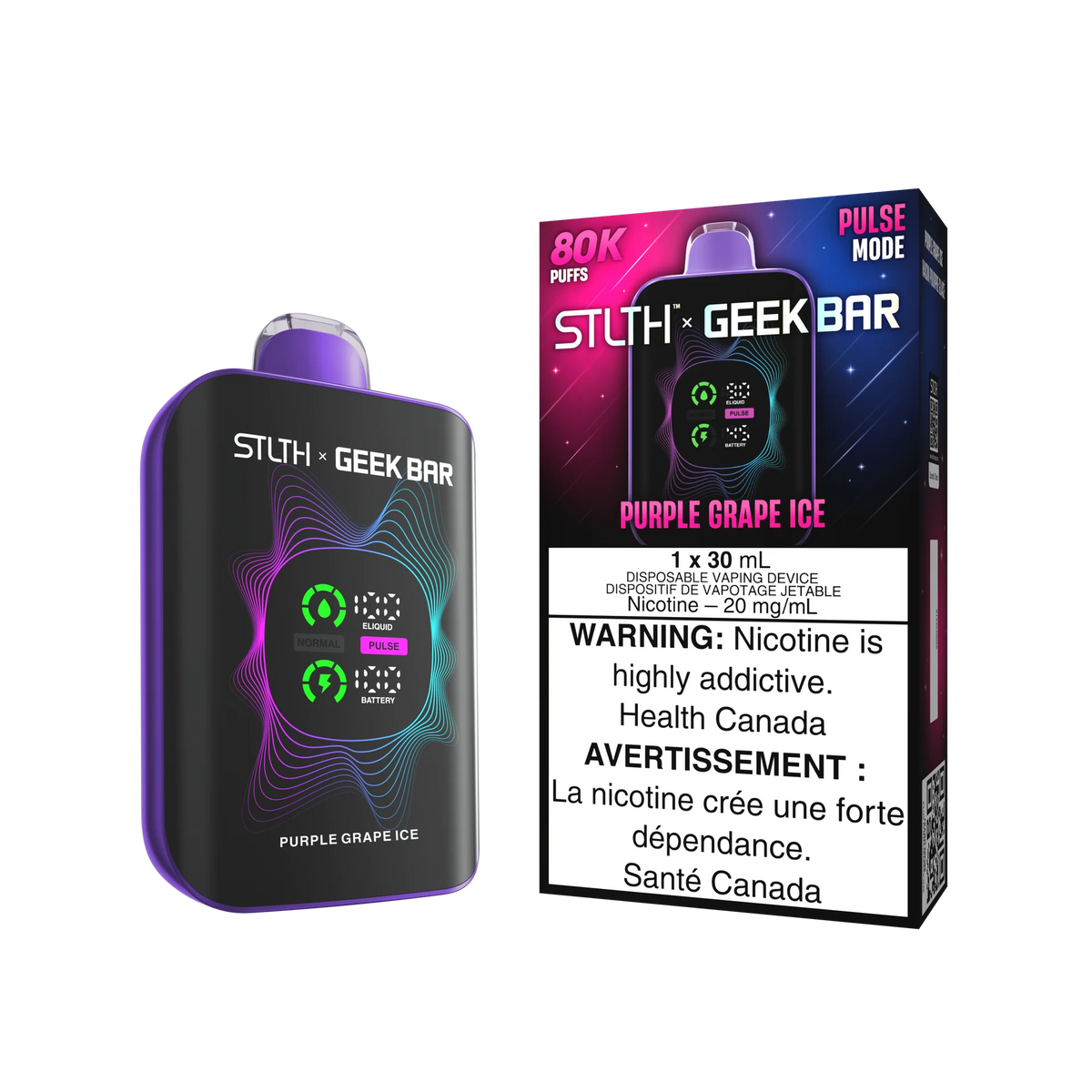 STLTH x Geek Bar 80K Disposable - Purple Grape Ice