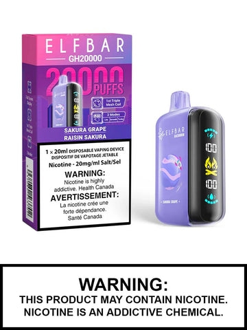 ELF Bar GH20000  Disposable Vape - Sakura Grape