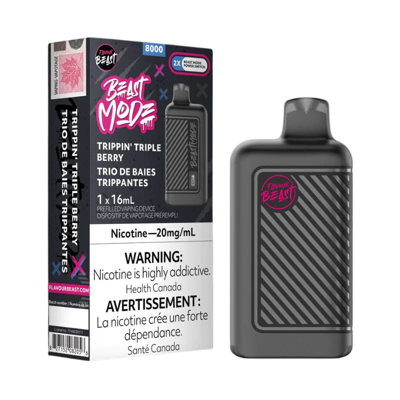 Flavour Beast Mode 8000 Puffs Disposable - Trippin' Triple Berry