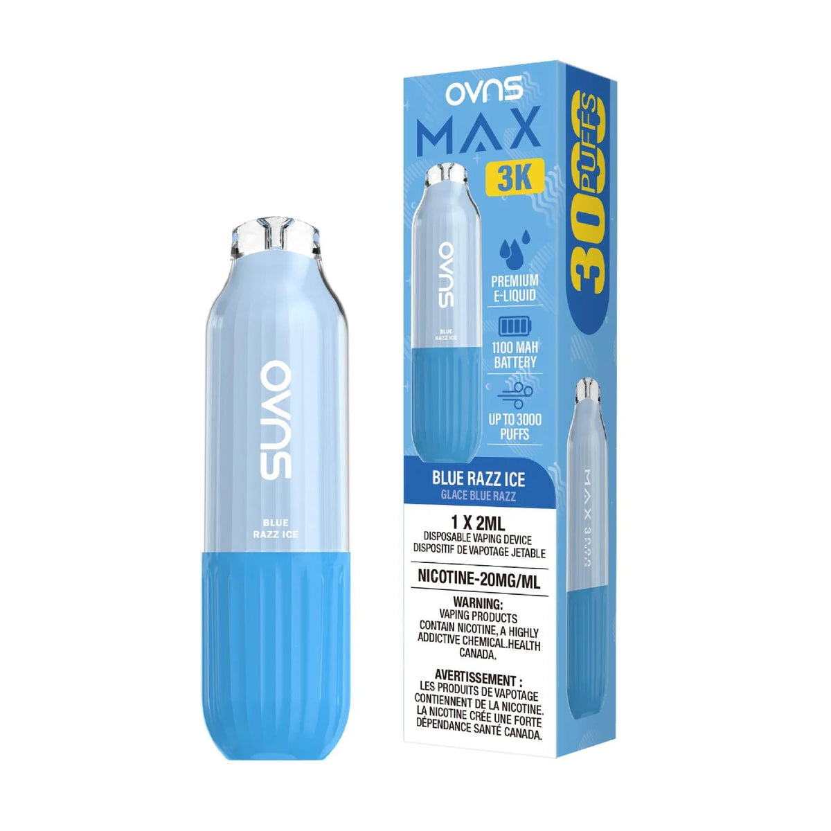 OVNS Max 3K Disposable - Blue Razz Ice