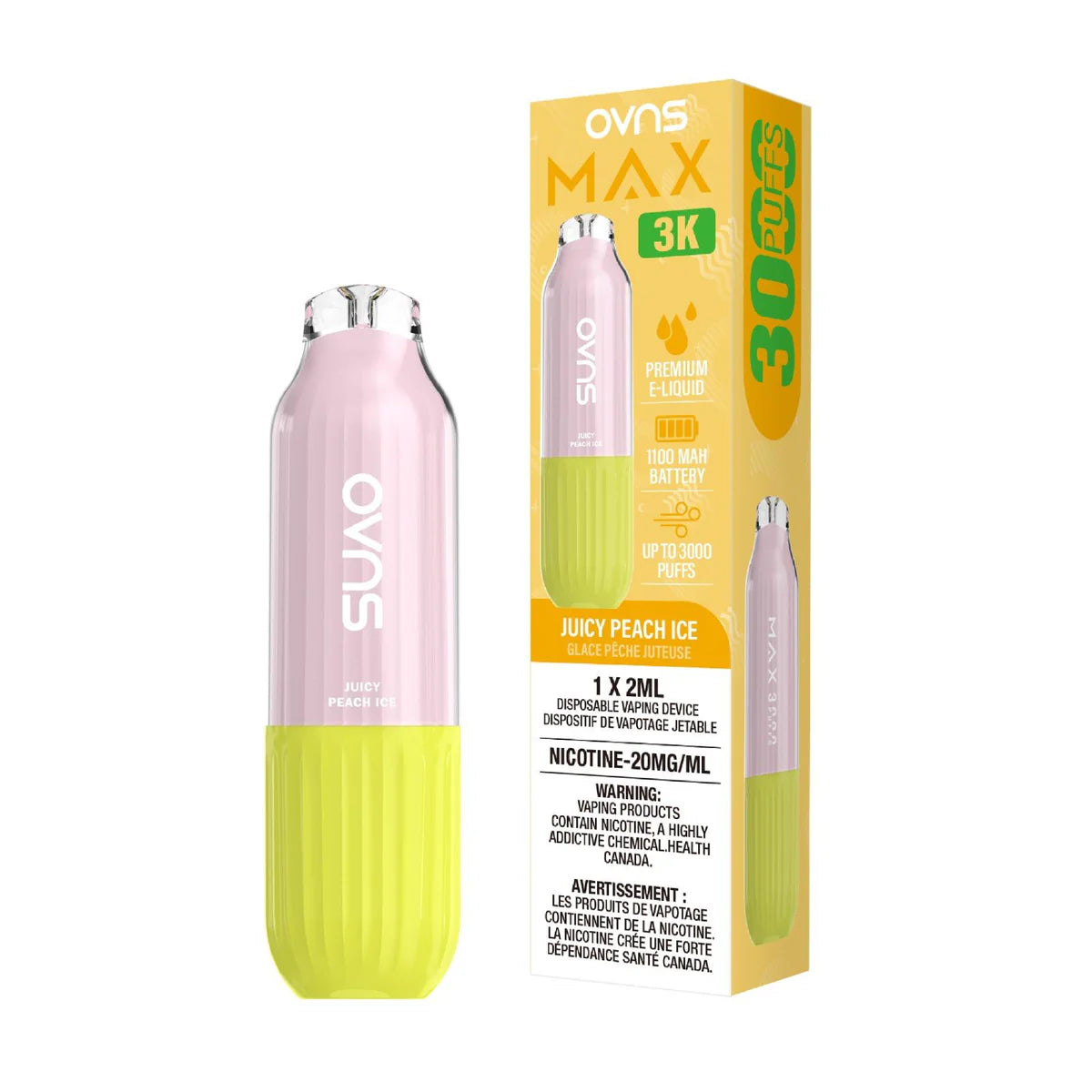 OVNS Max 3K Disposable - Juicy Peach Ice