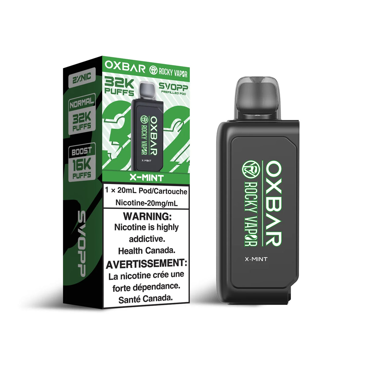 OXBar 32K Disposable POD - X-Mint