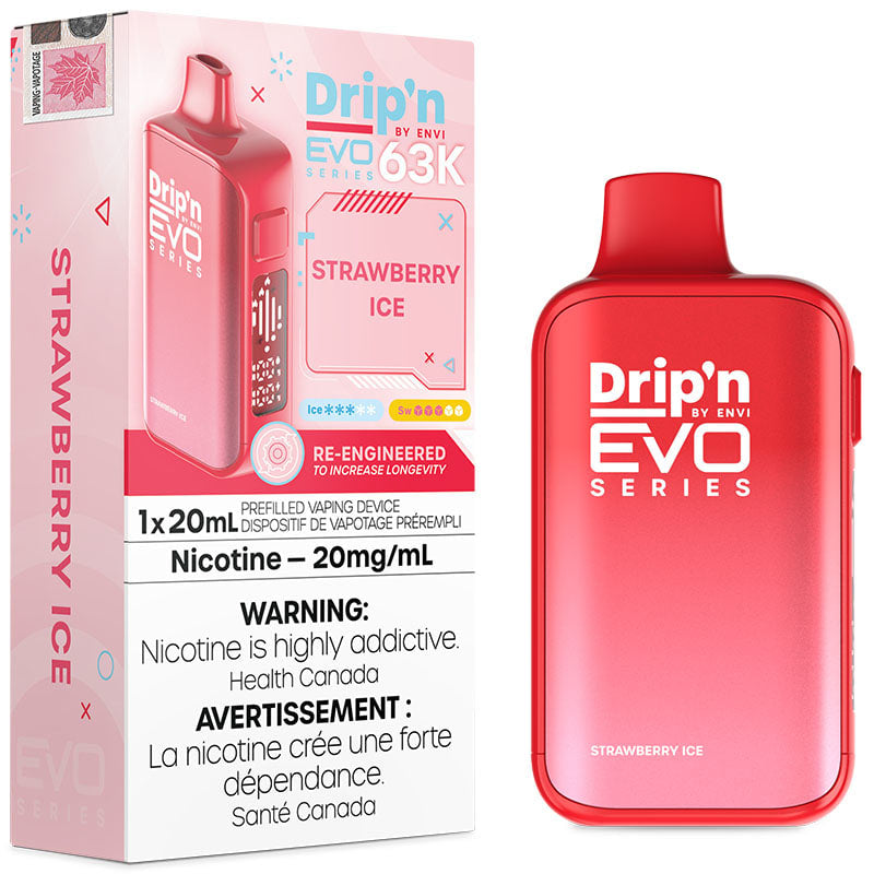 Drip'n by Envi 63K Puff Disposable - Strawberry Ice