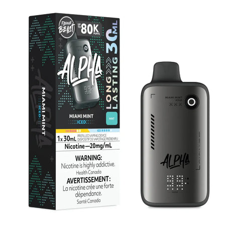 Flavour Beast Alpha 80K Puffs Disposable - Miami Mint Iced