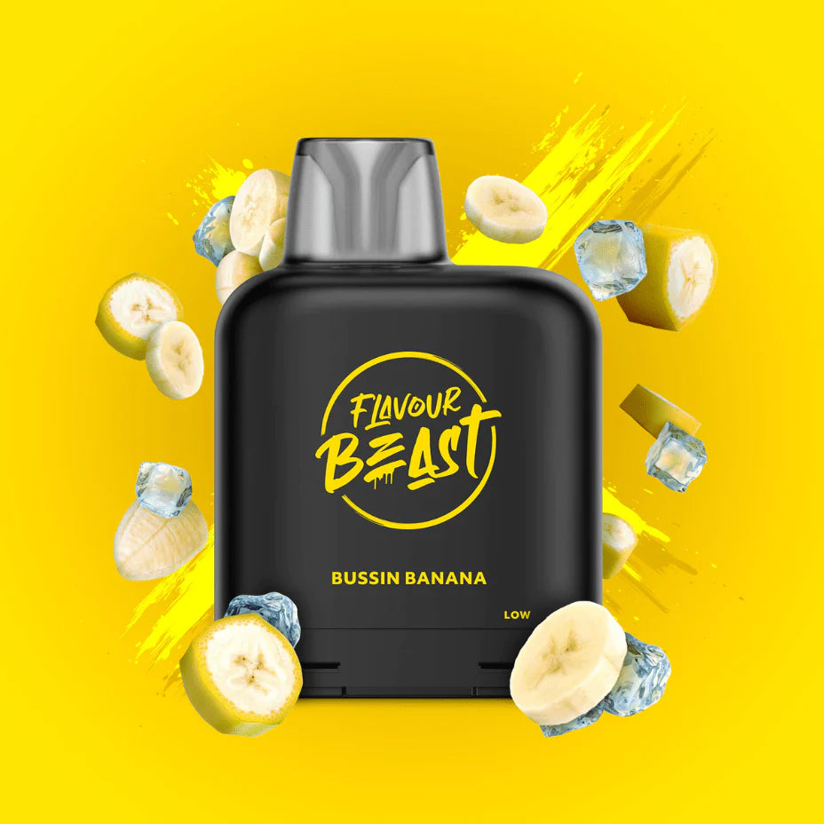 FLAVOUR BEAST LEVEL X REPLACEMENT POD 14ML 7000 PUFF - Bussin Banana