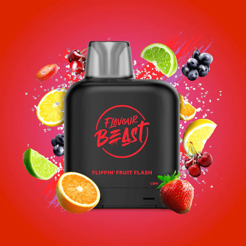 FLAVOUR BEAST LEVEL X REPLACEMENT POD 14ML 7000 PUFF - Flippin' Fruit Flash