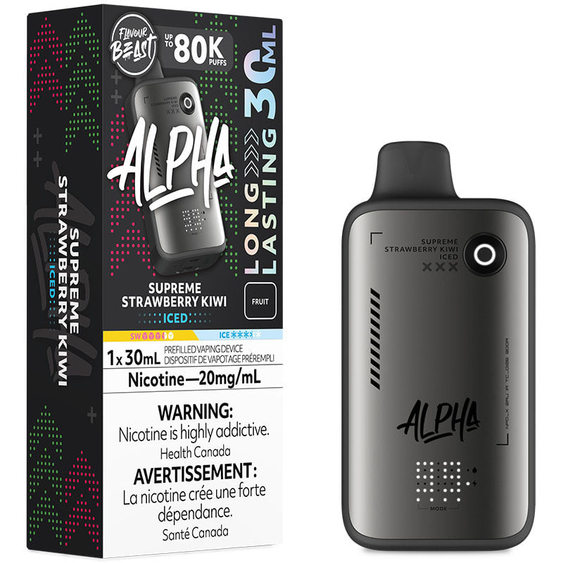 Flavour Beast Alpha 80K Puffs Disposable - Supreme Strawberry Kiwi Iced