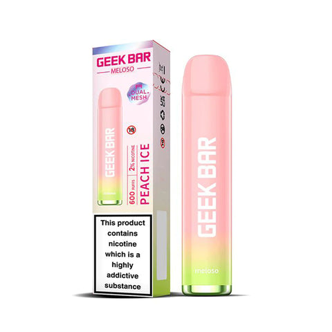 Geek Bar 600 Puff Disposable Vape - Peach Ice