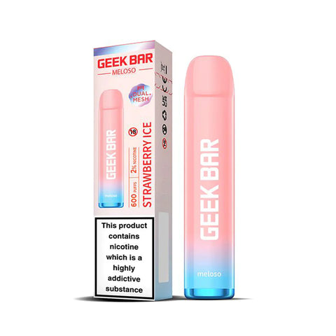 Geek Bar 600 Puff Disposable Vape - Strawberry Ice