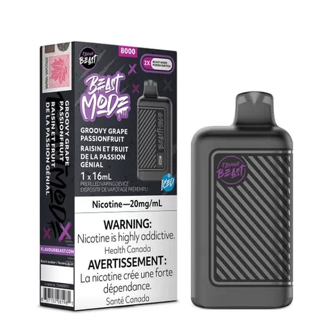 Flavour Beast Mode 8000 Puffs Disposable - Groovy Grape Passionfruit