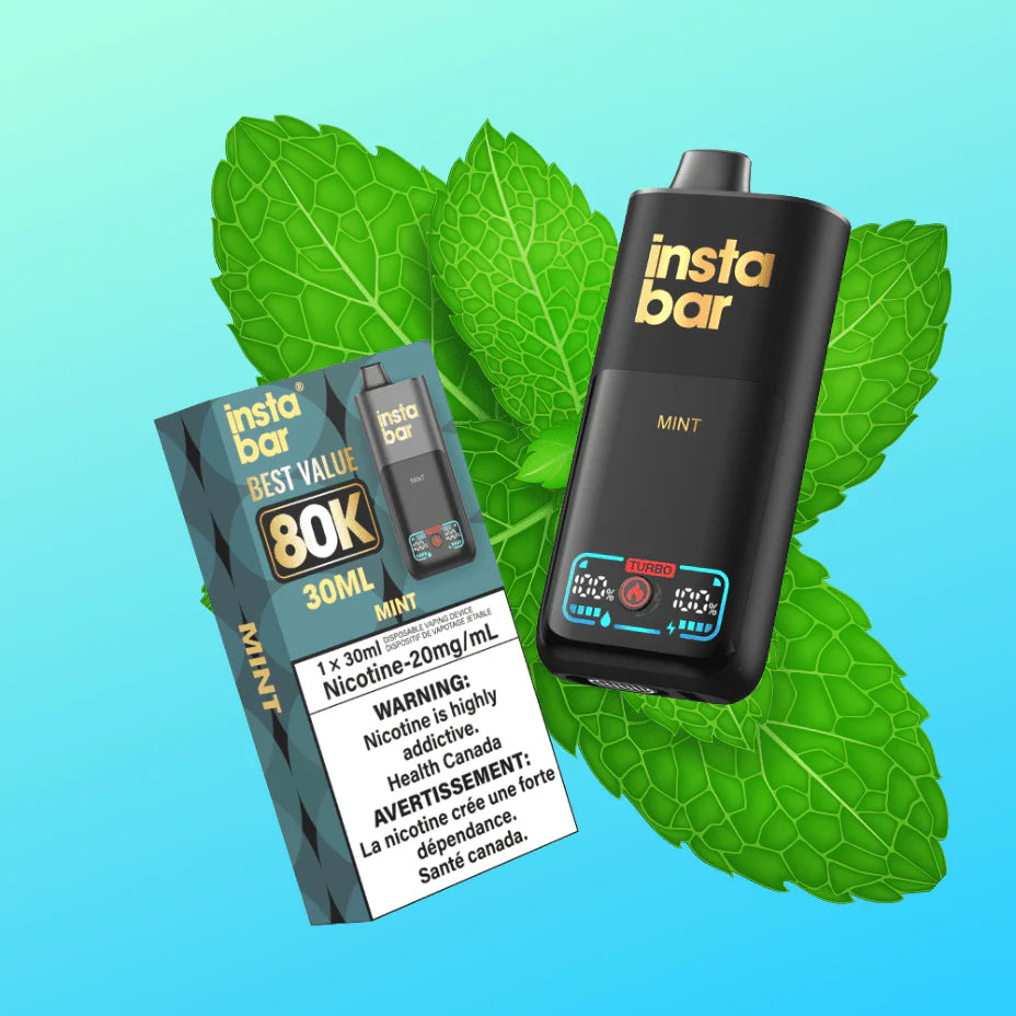Insta bar 30ml 80K Puff Disposable - Mint