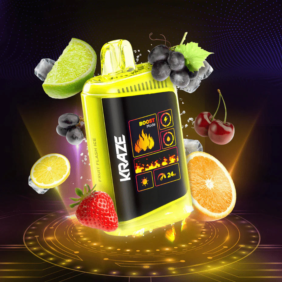 KRAZE HD Mega 20K Disposable Vape - Fruit Flash Ice