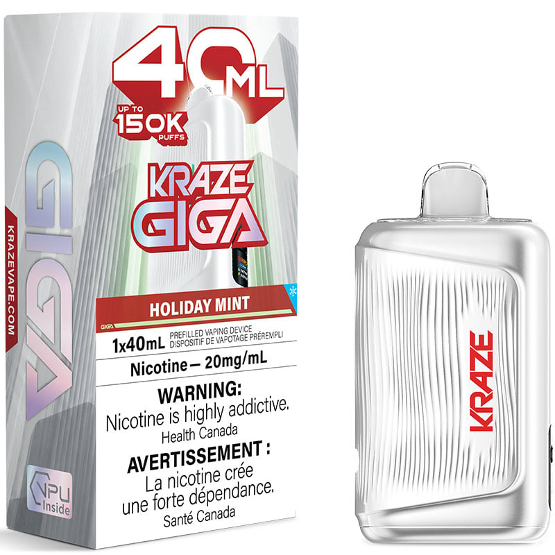KRAZE Mega 150K/40ml Disposable Vape - Holiday Mint