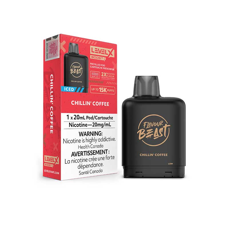 FLAVOUR BEAST LEVEL X REPLACEMENT POD 20ML 15000 PUFF - Chillin' Coffee