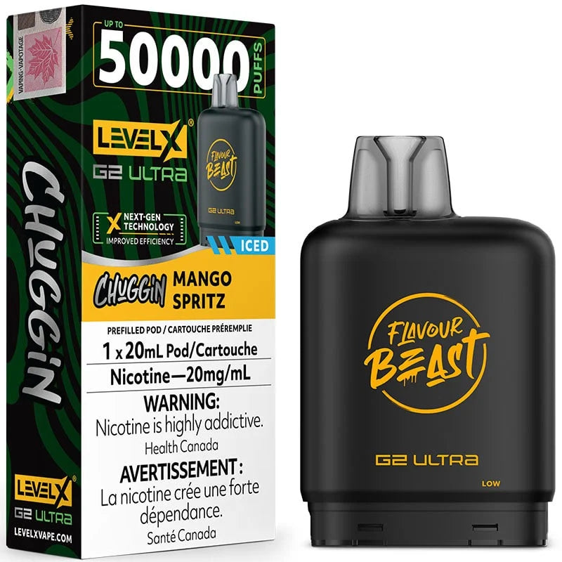 FLAVOUR BEAST LEVEL X G2 REPLACEMENT POD 20ML 50K - Mango Spritz