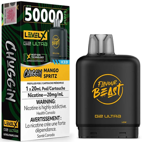 FLAVOUR BEAST LEVEL X G2 REPLACEMENT POD 20ML 50K - Mango Spritz