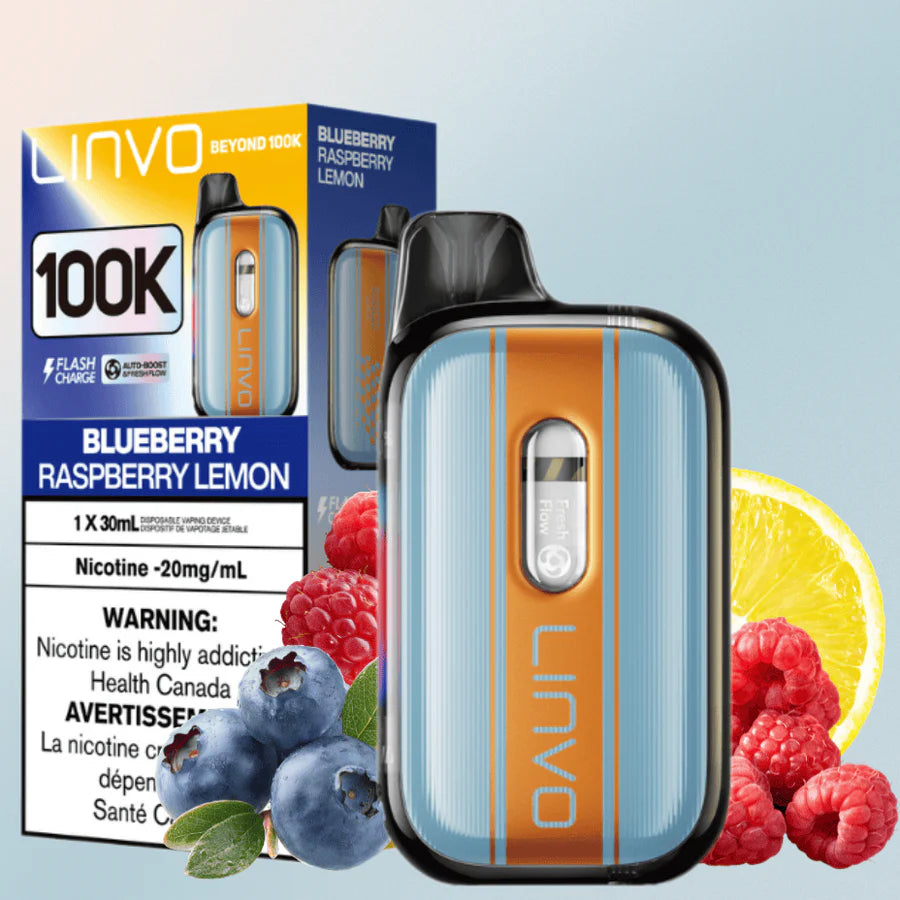 Linvo 100K Disposable Vape - Blueberry Raspberry Lemon