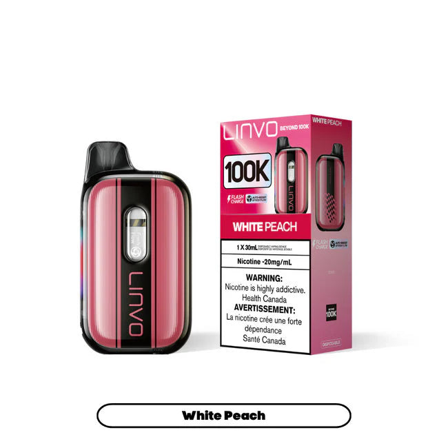 Linvo 100K Disposable Vape - White Peach