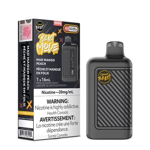 Flavour Beast Mode 8000 Puffs Disposable - Mad Mango Peach