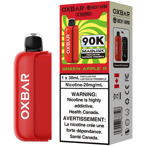 OXBar 90K Disposable POD - Green Apple G