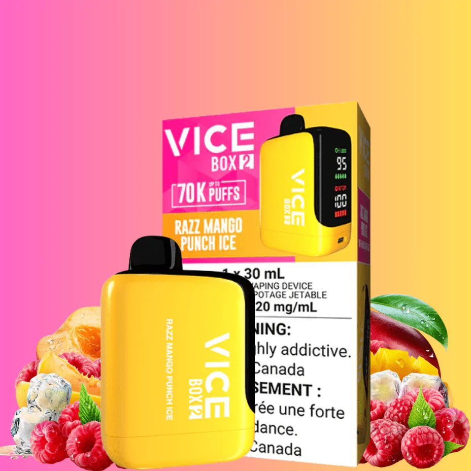 Vice Box 2 70K Disposable Vape - Razz Mango Punch Ice