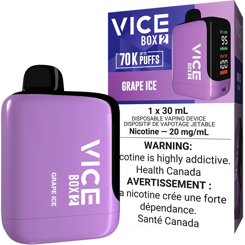 Vice Box 2 70K Disposable Vape - Grape Ice