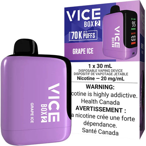 Vice Box 2 70K Disposable Vape - Grape Ice
